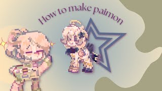 How to make Genshin Impact Paimon character  paimon × pony town [upl. by Eisenberg]