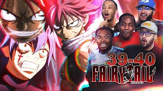 Natsu vs Jellal Fairy Tail Ep 39 amp 40 REACTION [upl. by Neeliak658]