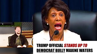 Maxine Waters LOSES IT when Trump Sec refuses to take any of her CRAP [upl. by Annodal]