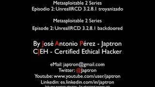 Metasploitable 2 Series  Episode 2  UnrealIRCD 3281 backdoored  CVE 20102075 [upl. by Ragg449]