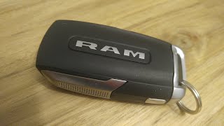 2019  2022 RAM Key Fob Battery Replacement  DIY [upl. by Traweek]