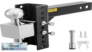 VEVOR Adjustable Trailer Hitch 6quot Rise amp Drop Hitch Ball Mount 25quot Review [upl. by Ahlgren]