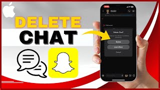 How To Delete Snapchat Messages on iPhone  Clear Chat amp Conversation on Snapchat [upl. by Ahseikal256]