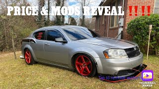 DODGE AVENGER PRICE AND MODS LIST REVEAL ‼️ MUST SEE ‼️‼️ [upl. by Bega33]