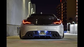 Hyundai Genesis Coupe 38 LOUD Exhaust Pops [upl. by Anelec]