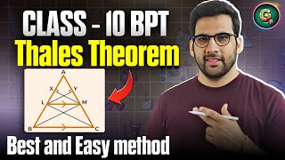 BPT Theorem class 10  Thales Theorem  Theorem 61 triangles Maths NCERT CBSE [upl. by Keane]