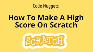 Making a Timer and Score Counter in Scratch [upl. by Aiblis]