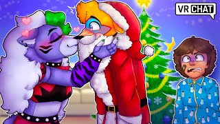 Roxanne CAUGHT KISSING SANTA in VRCHAT [upl. by Mashe]