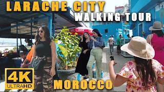 Larache city walking tour Morocco 4K UHD [upl. by Wojcik214]