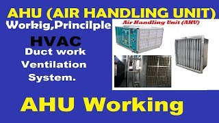 AHU Air Handling Unit In हिन्दी Hindi  Working principle and function [upl. by Wilcox]