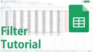 Tabellen filtern  Google Sheets Tutorial [upl. by Cantu343]