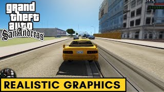 GTA San Andreas Realistic Graphics Mod 2020 Realistic Vision R2 [upl. by Nirra]