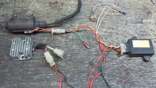 How to wire a Yamaha SR250 Exciter [upl. by Julietta]