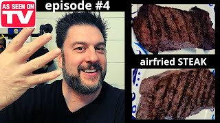 Cooking STEAK in an airfryer Emeril Lagasse FRENCH DOOR Airfryer 360 Steak 2 ways and Toast 401 [upl. by Henrion968]