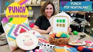 Punch Nakışı Nasıl Yapılır   Püf Noktaları Nedir   How To Make Punch Needle [upl. by Lynde245]