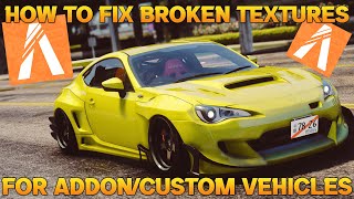 HOW TO FIX TEXTURES FOR CUSTOM VEHICLES ON A FIVEM SERVER 2020 [upl. by Apicella929]