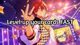 How to level up your cards fast in enstars Ensemble Stars English [upl. by Mundt779]