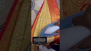 Saree Pre Pleating tutorialsareeprepleatingandfolding [upl. by Orlena]