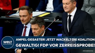 DEUTSCHLAND AmpelDesaster Jetzt wackelt die Koalition gewaltig FDP vor der Zerreißprobe [upl. by Nerrak]