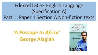 Analysis of A Passage to Africa by George Alagiah [upl. by Laram]