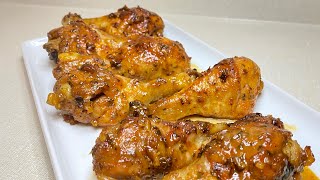 Honey Mustard Chicken Drumsticks  Easy Baked Chicken Recipe [upl. by Margarida]