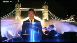 David Beckham Boat Torch at Olympics Opening Ceremony 2012 [upl. by Noemi413]