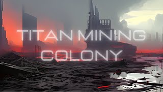 Titan Mining Colony Distant Giant Machine Sounds With Cinematic Scifi Ambient Music [upl. by Narda]