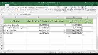 Excel  3 Avancé  Cours Fonction Date MOISDECALER [upl. by Lyrak]