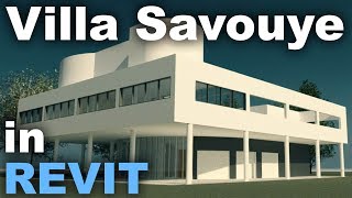 Le Corbusiers Villa Savoye in Revit Complete Tutorial  Part 1 [upl. by Crelin335]