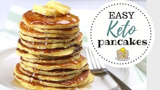 EASY Keto Pancakes Recipe  Cream Cheese Pancakes  Keto Pancake Coconut Flour [upl. by Teodora]