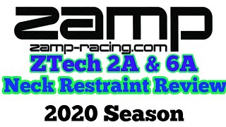 Zamp Racing 2a amp 6a ZTech Head and Neck Restraint Review and Try On [upl. by Wurst]