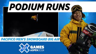 Pacifico Men’s Snowboard Big Air Top 3 Runs  X Games Aspen 2024 [upl. by Ahsenal29]