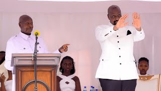 MUSEVENI introduces Gen Muhoozi Kainerugaba to Ugandans thanks God for Life family and connections [upl. by Cott558]