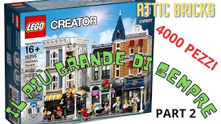 ASSEMBLY HALL LEGO 10255 ANNIVERSARY 10th CREATOR EXPERT SPEED BUILD part 2 [upl. by Bracci576]