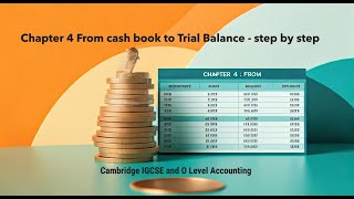 Chapter 4 From cash book to Trial Balance step by step [upl. by Fulviah966]