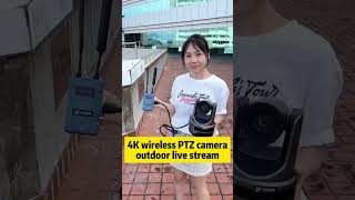 4K Wireless Professional PTZ Camera 20X zoom Ai tracking builtin 9450mAh Lithum battery [upl. by Eustace241]