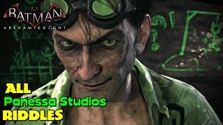 Batman Arkham Knight ★ All Riddles ★ Panessa Studios Location Guide [upl. by Hayimas]