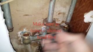 Price Pfister TubShower 3 handle valve replacement [upl. by Kinimod]