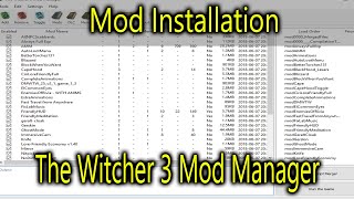 Mod Installation The Witcher 3 Mod Manager [upl. by Costa618]