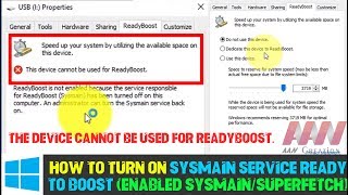 How to Turn on SysMain Service Ready To Boost Enabled SysmainSuperfetch [upl. by Lyckman395]