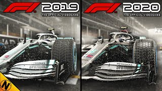 F1 2020 vs F1 2019  Direct Comparison [upl. by Riamu]