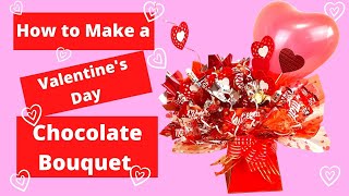 How to make a Chocolate Bouquet for Valentines Day [upl. by Ahsirk]