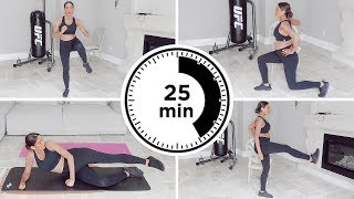 25 Minute Prenatal Bodyweight Workout  Pregnancy Safe Exercises for 1st 2nd and 3rd Trimesters [upl. by Shirlene43]