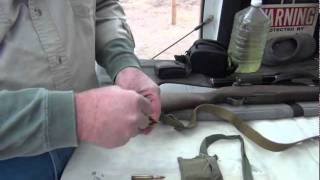 How To Load The M1 Garand Rifle Clip wwwIamJackofAllTradescom [upl. by Benedicto434]