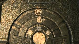 SKYRIM Puzzle Guide  Reach Water Rock amp the Two Symbol Doors [upl. by Iduj]