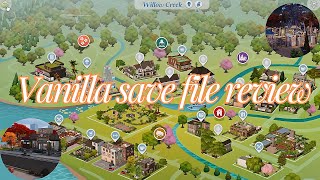 MustHave Save file for Realistic gameplay for the Sims 4  Save file Review [upl. by Hamner]