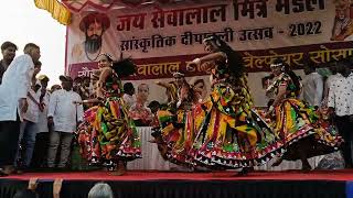 🔥 Fire Dance of Banjara Girls in cuffe parade Diwali Festival 2022 [upl. by Brigham]