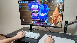 MATTSUN is PLAYING on PC BedWars BlockmanGo ASMR [upl. by Dedie]