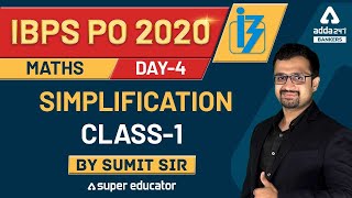 IBPS PO 2020  Day4  Simplification Class1  Sumit Sir  Adda247 [upl. by Dagna]