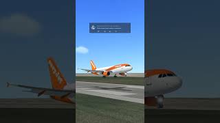 Easy Jet A320 Landing At Manchester aviation avgeek a320 landing flightsimulator plane rfs [upl. by Hairam516]